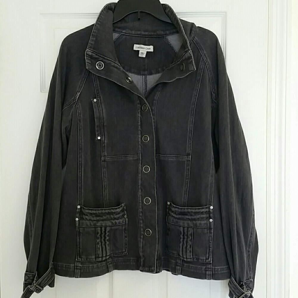 Gray Jean Jacket